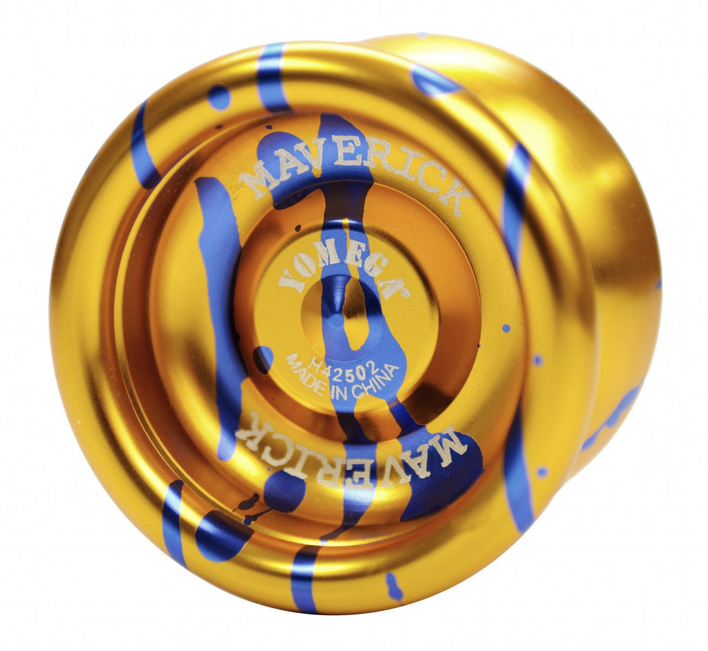 Maverick Yo-Yo Gold with Blue Splash
