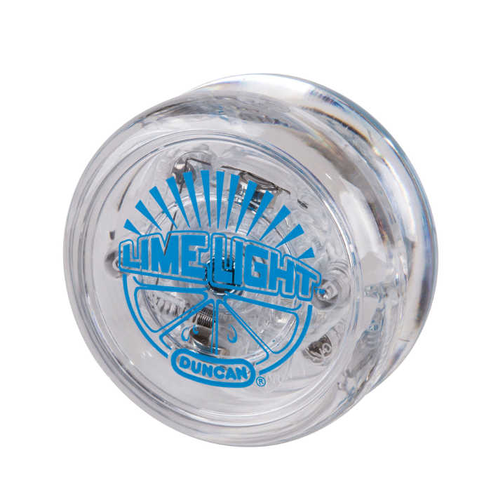 Limelight Yo-Yo Clear / Blue Caps