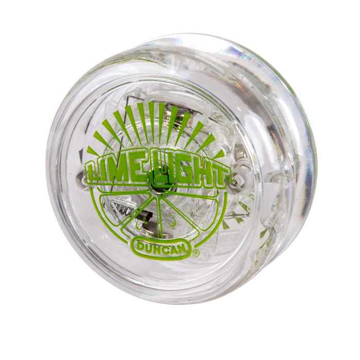 Limelight Yo-Yo Clear / Green Caps