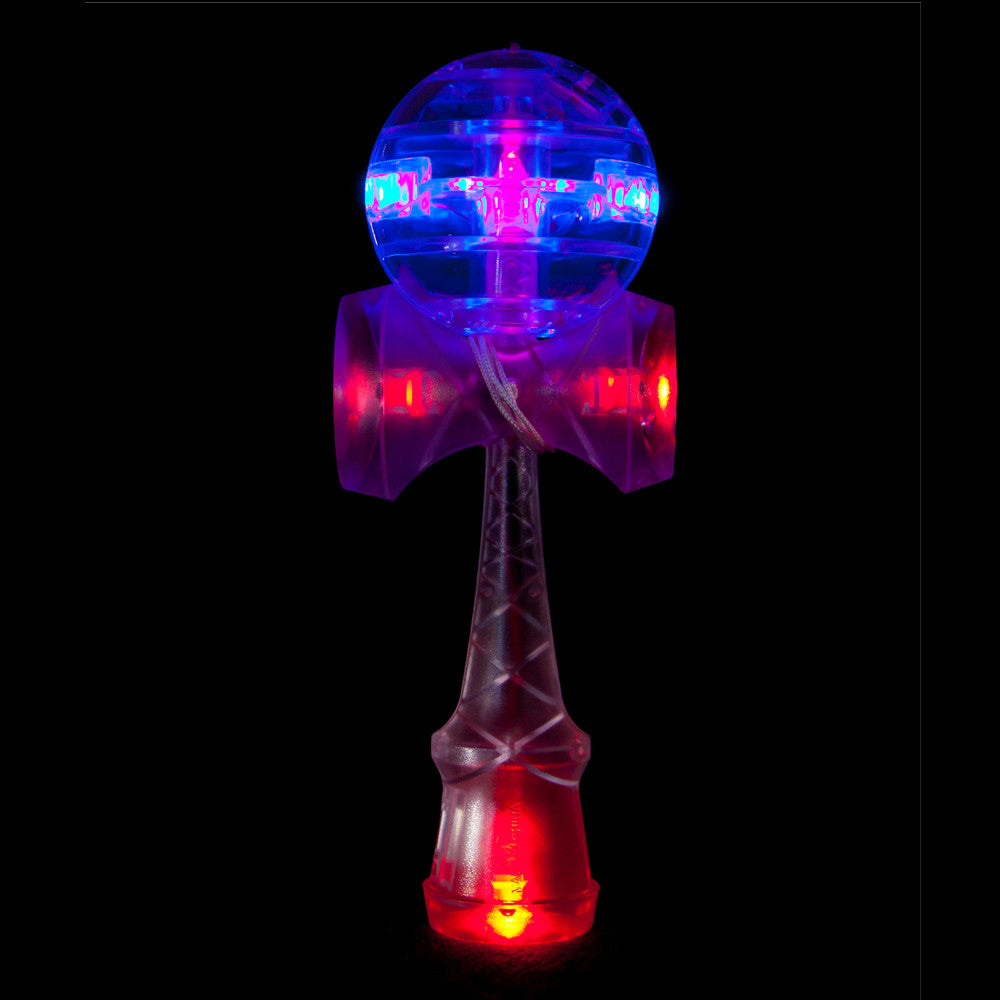 Catchy Kendama Blue Dama LED with Red Ken LED