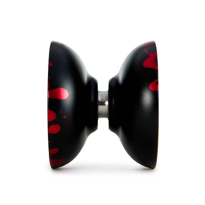 YoYoFactory H.O.T Yo-Yo Black with Red Splash