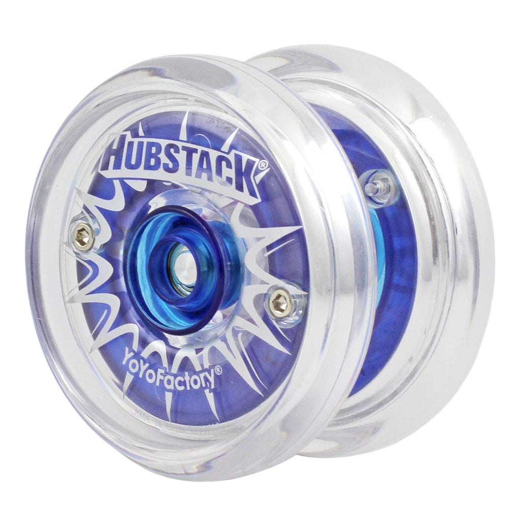 Hubstack Yo-Yo Clear with Blue