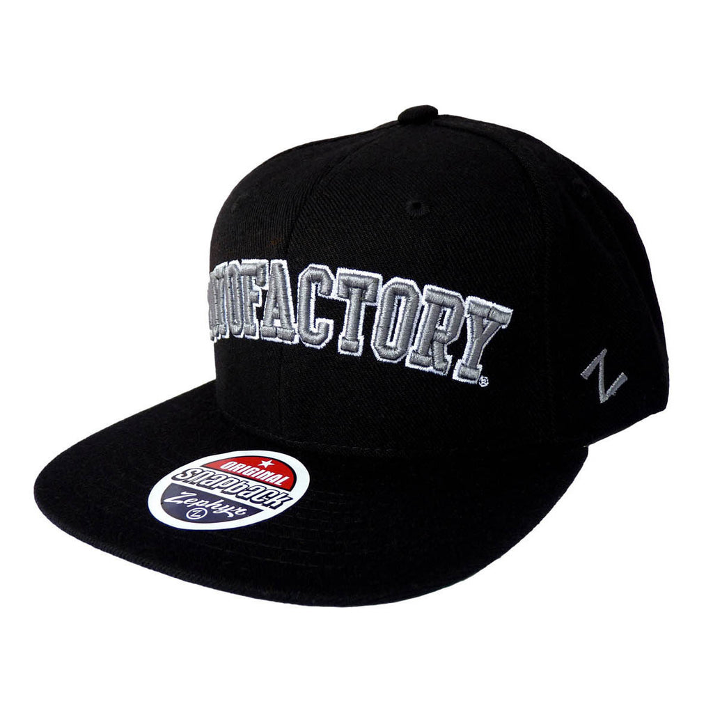 Zephyr Snapback Cap Black