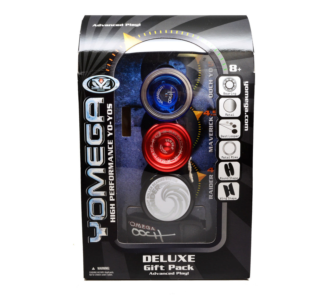 Yomega Deluxe 3 Piece Yo-Yo Gift Pack Front