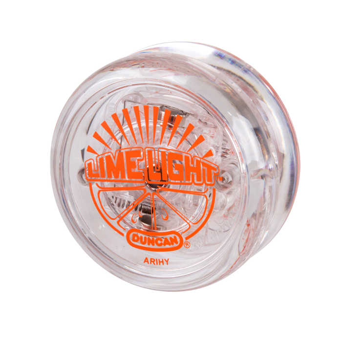 Limelight Yo-Yo Clear / Orange Caps