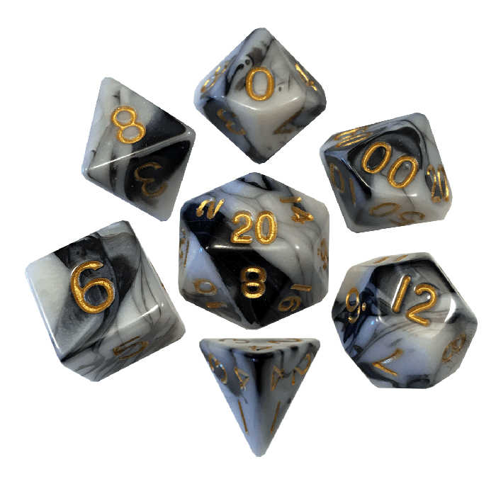 Marble with Gold Numbers