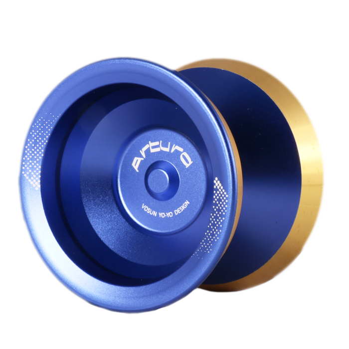 Blue with Gold Rims