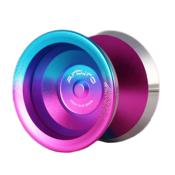 Pink/Blue Fade with Silver Rims