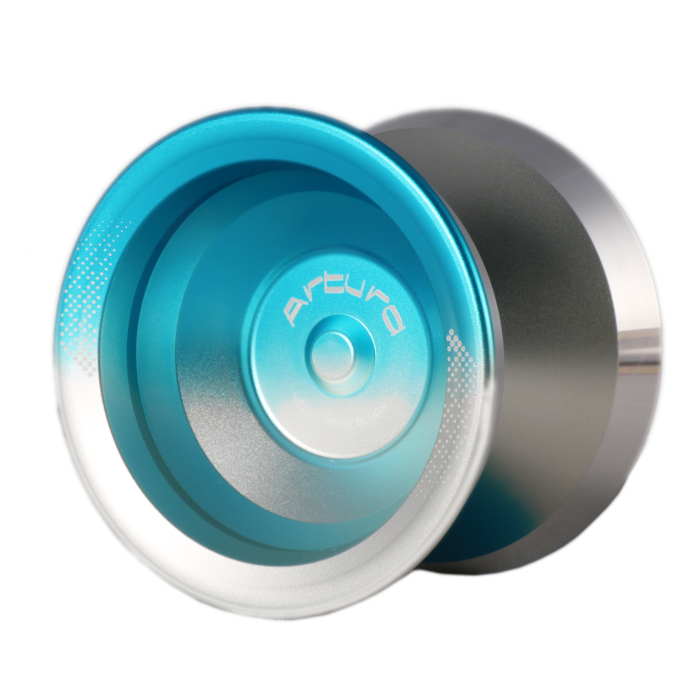 Blue/Silver Fade with Silver Rims