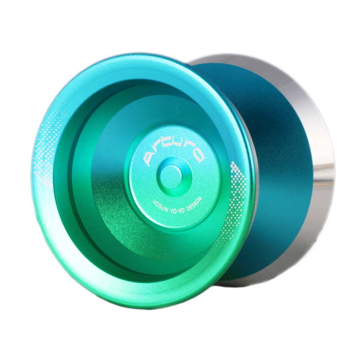 Green/Blue Fade with Silver Rims