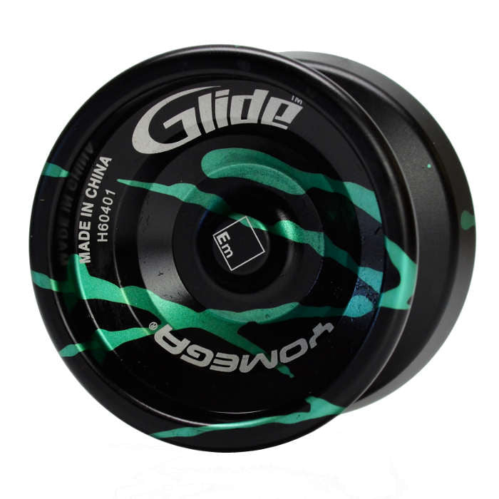 Glide Black with Green Splash