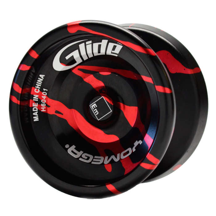 Glide Black with Red Splash