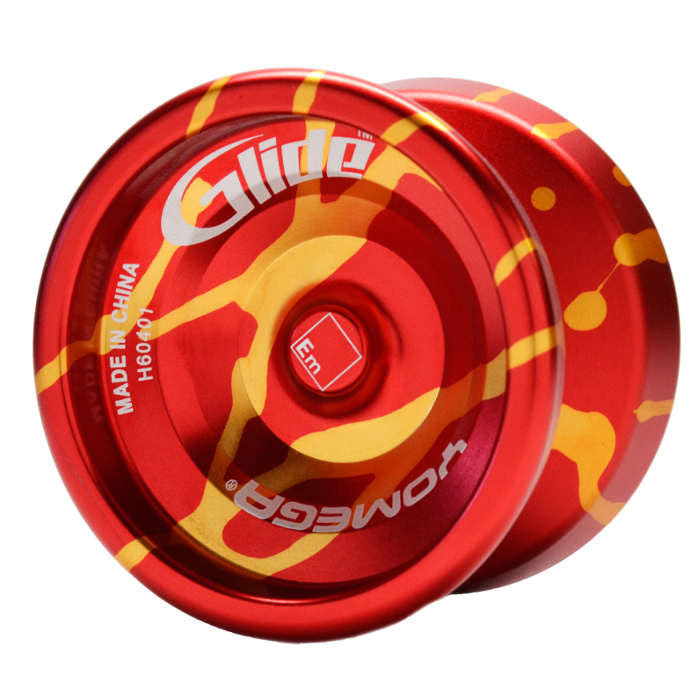 Glide Red with Gold Splash