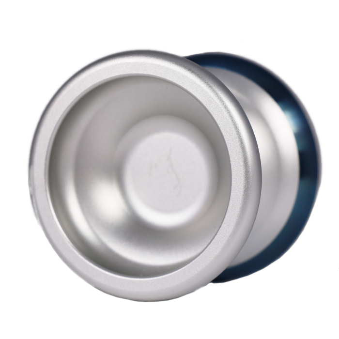 Silver with Blue Rings
